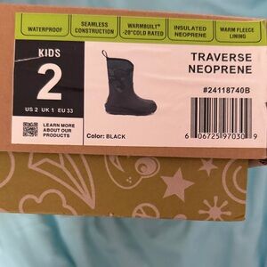 Western Chief Traverse Neoprene Kids Boots - Black